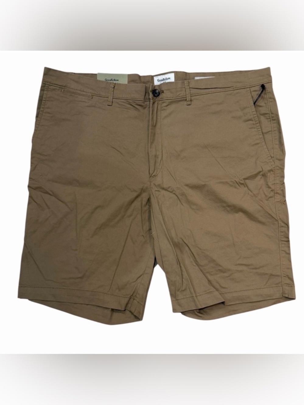 GOODFELLOW & Co LINDEN SHORT Khaki 10” Inseam Flat-Front Shorts Size 42